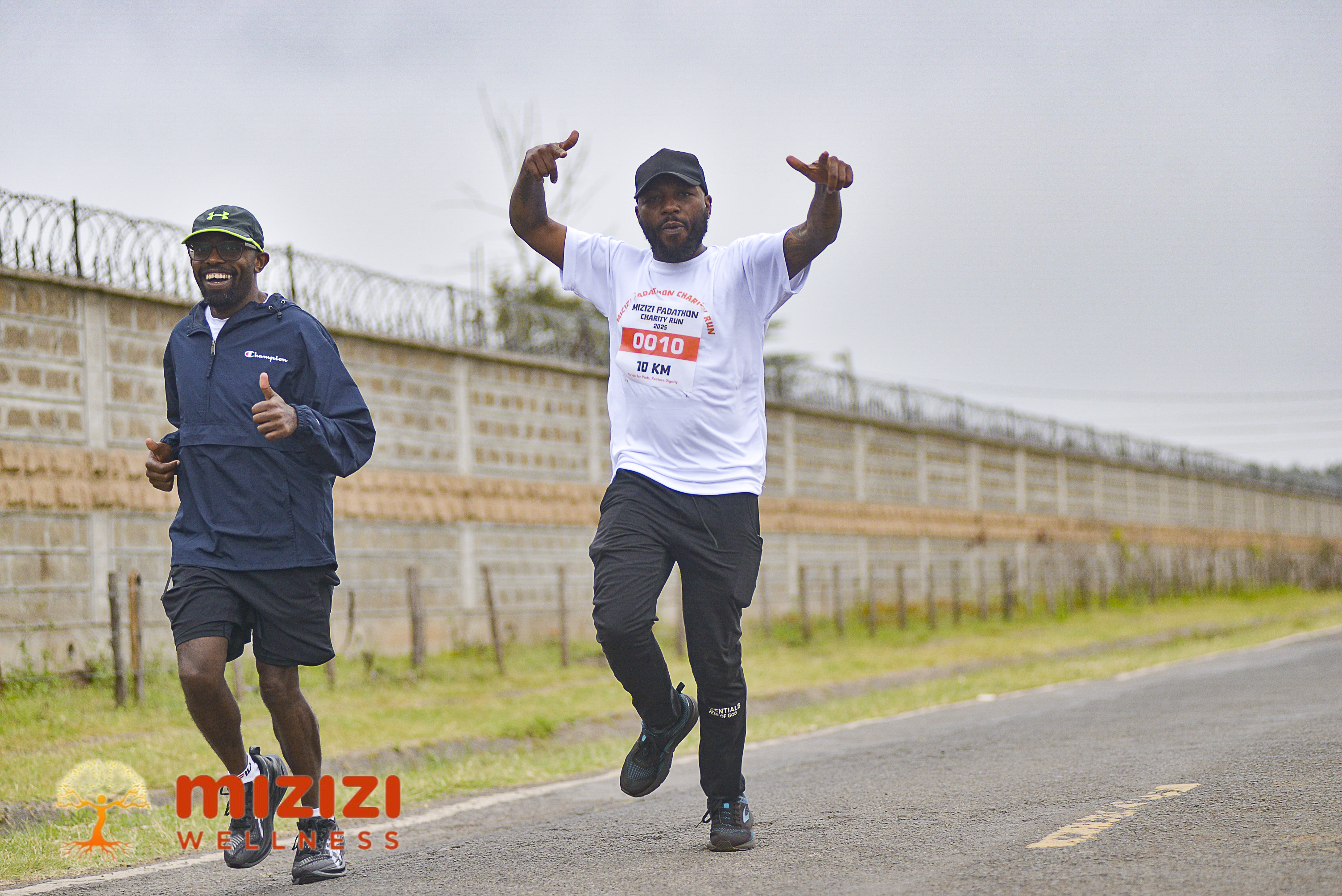 Runners at the starting line of Mizizi Padathon